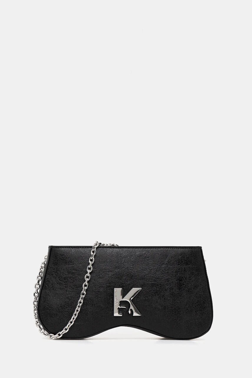 Kabelka Karl Lagerfeld Jeans čierna farba, A3W30215