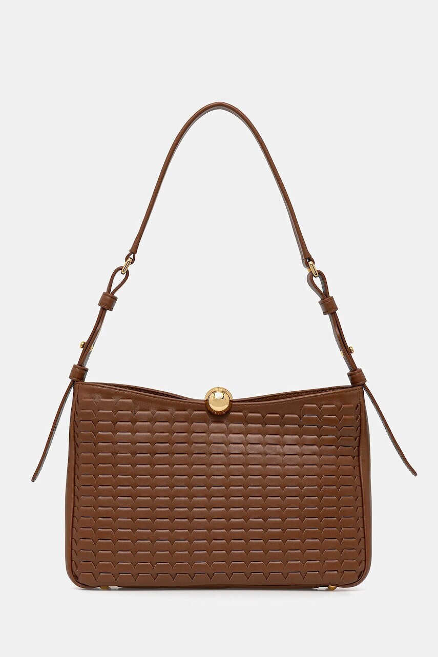 Kožená kabelka Furla hnedá farba, WB01403.BX3977.03B00