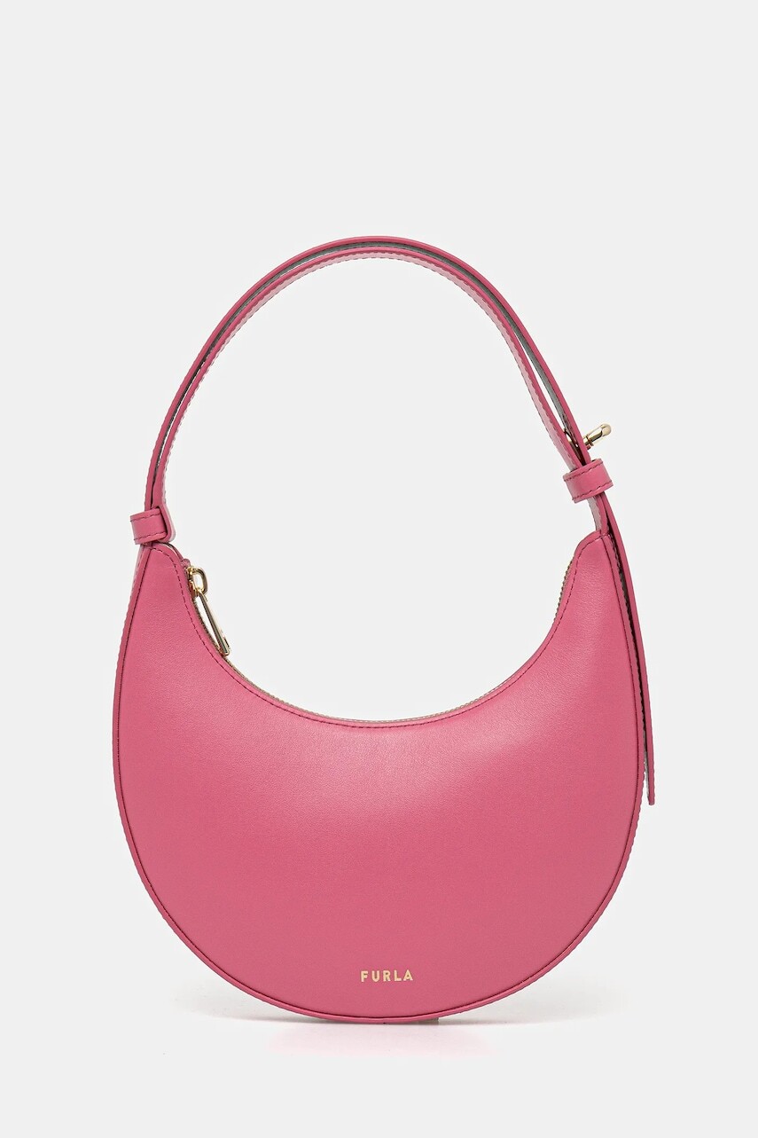 Kožená kabelka Furla ružová farba, WE00649.AX0733.4130S