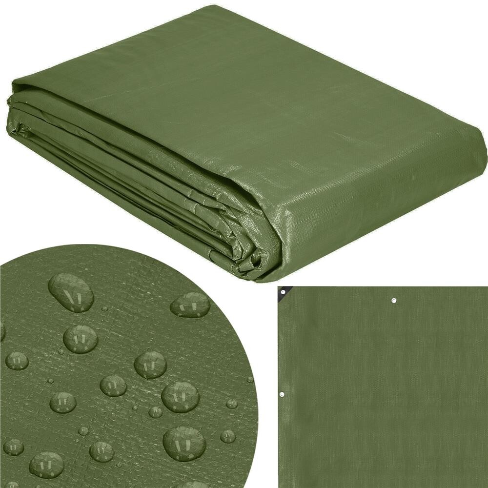 Hrubá krycia plachta - 4x8m - 120g/m2 - zelená