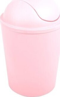 MSV výklopný kôš Ako, pastelovo ružový, plast, 5,5 l
