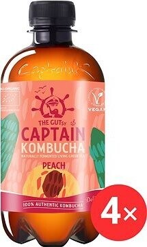 Captain Kombucha Broskev 4 x 400 ml