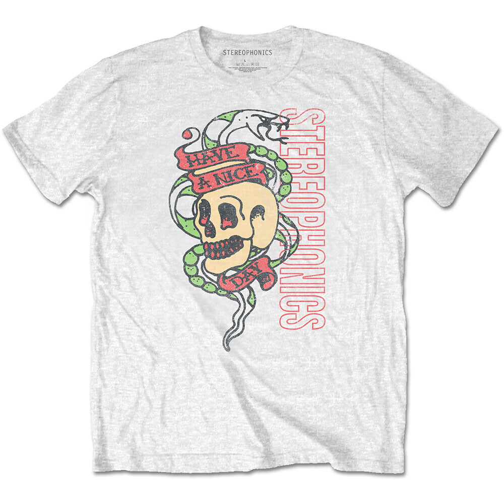 Stereophonics tričko Have A Nice Day Snake Biela S