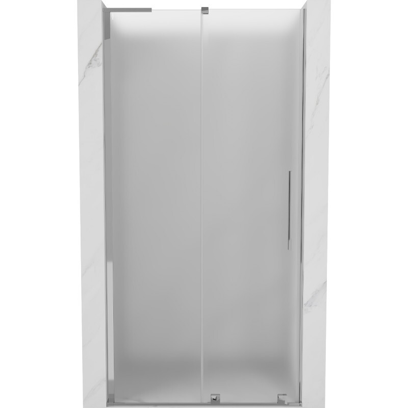 MEXEN/S - Velar L posuvné sprchové dvere 110 cm, dekor, chróm 871-110-003-31-01