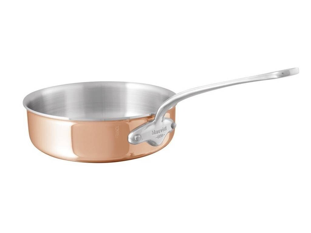 Panvica na soté M'6S 24 cm, medená, Mauviel
