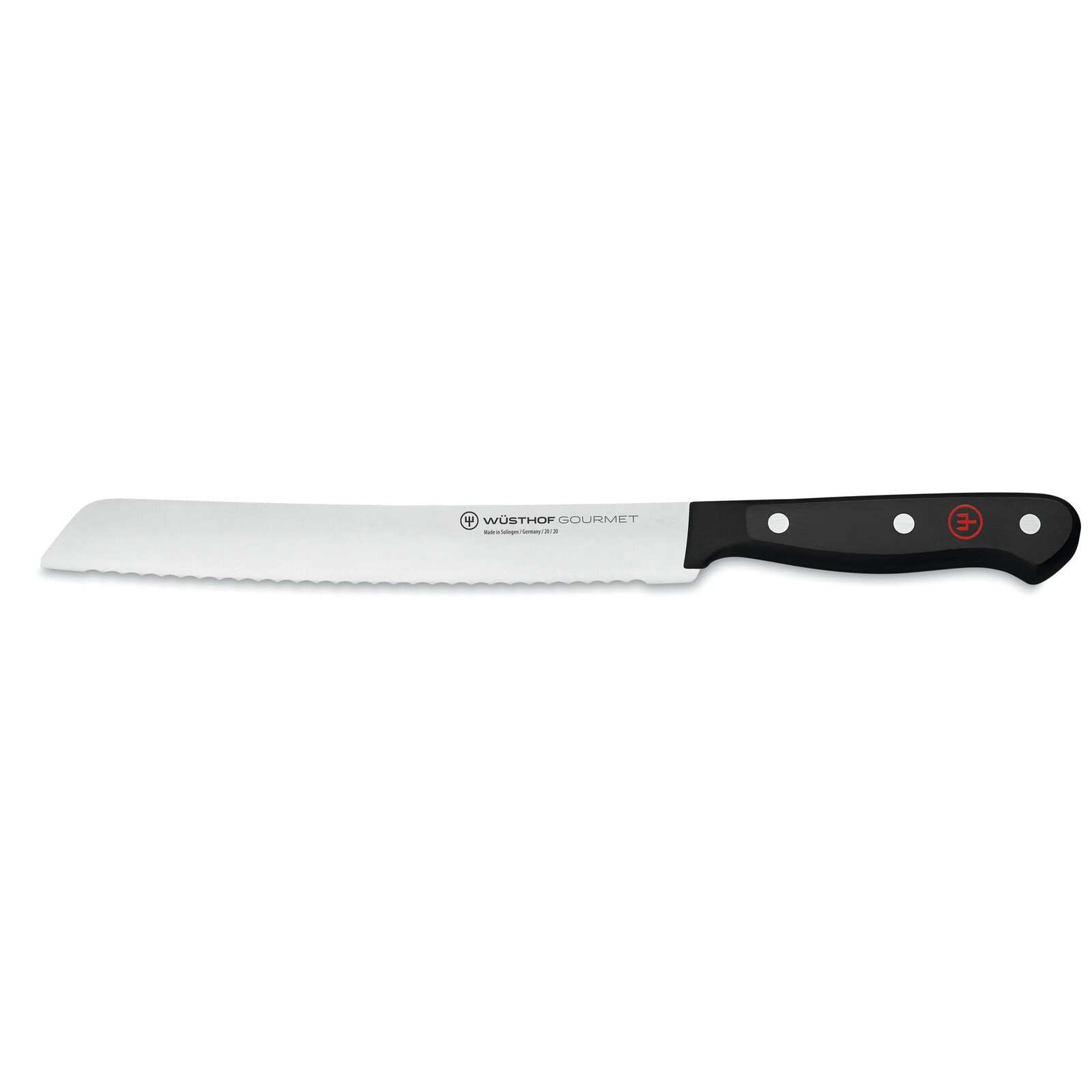 Nôž na chlieb GOURMET 20 cm, čierna, Wüsthof