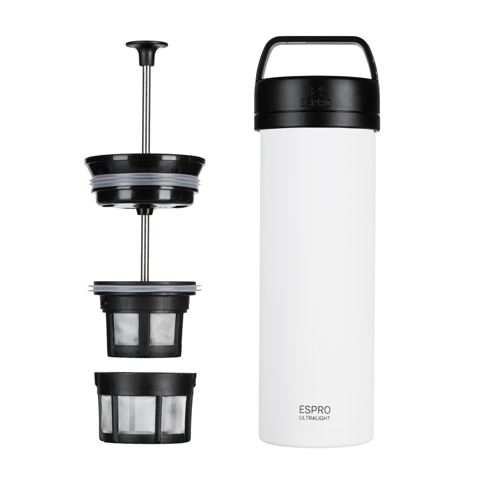 French press kávovar ULTRALIGHT PRESS P0 470 ml, biela, nerezová oceľ, Espro