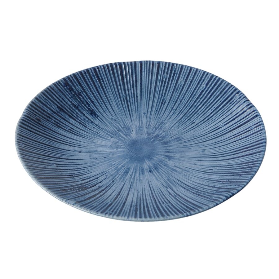 Tácka na tapas ICE SAPPHIRE 16 cm, modrá, keramika, MIJ