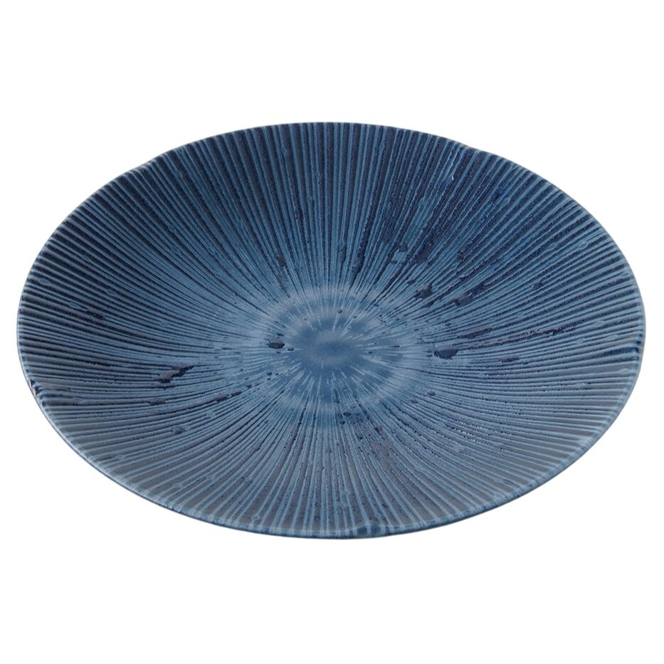 Tanier na predjedlo ICE SAPPHIRE 22 cm, modrá, keramika, MIJ