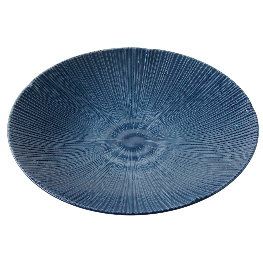 Jedálenský tanier ICE SAPPHIRE 24 cm, modrá, keramika, MIJ