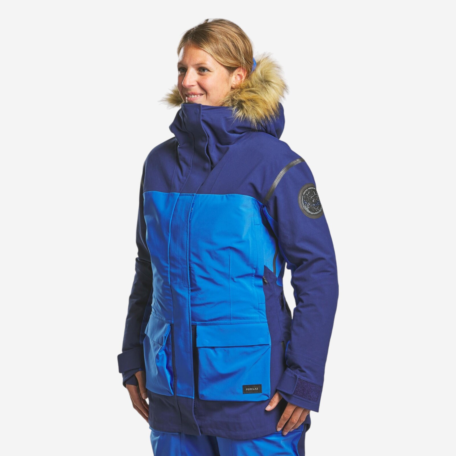 Dámska nepremokavá a prispôsobiteľná parka na treking 3 v 1 Travel 900 do -33 °C