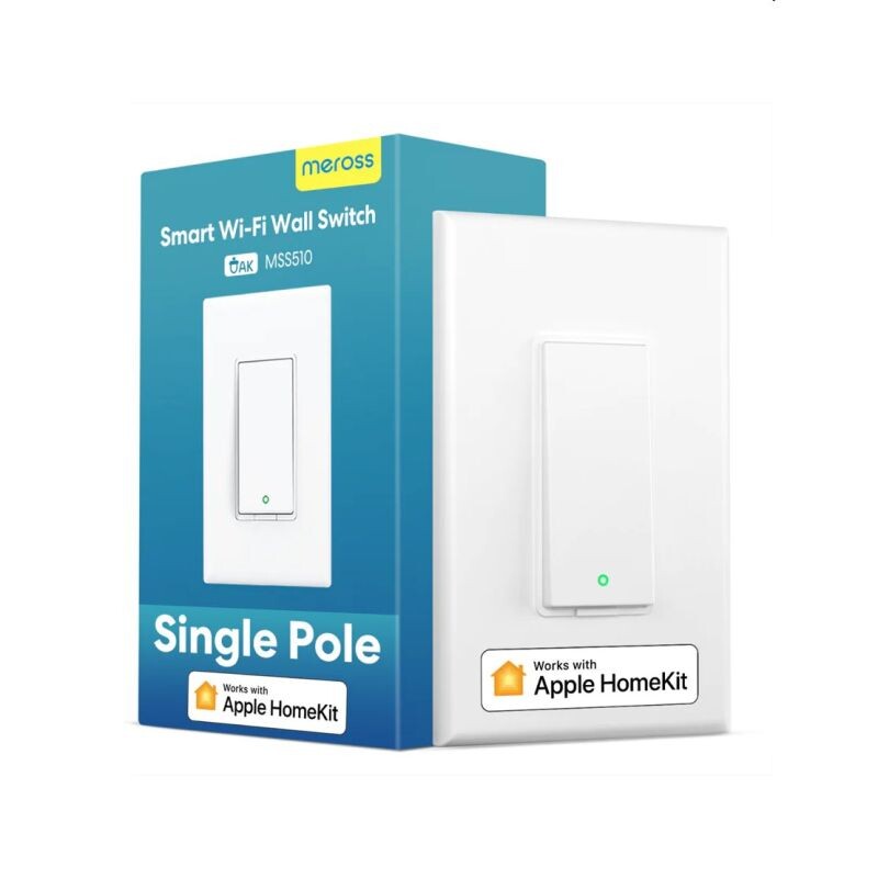 Smart Wi-Fi Wall Switch 1 Gang 1 way  Touch Button Neutral Wire Required MSS510HKEU