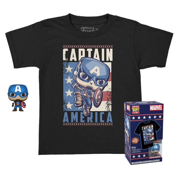 Funko POP! & Tee (Child) Captain America (Marvel) XL 889698634960