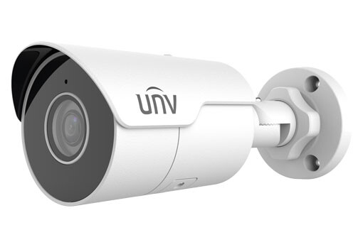 UNIVIEW IP kamera 2688x1520 (4 Mpix), až 30 sns, H.265, obj. 2,8 mm (101,1°), PoE, Mic, IR 50m, WDR 120dB, ROI, Micro SDXC,  (IP6 IPC2124LE-ADF28KM-G