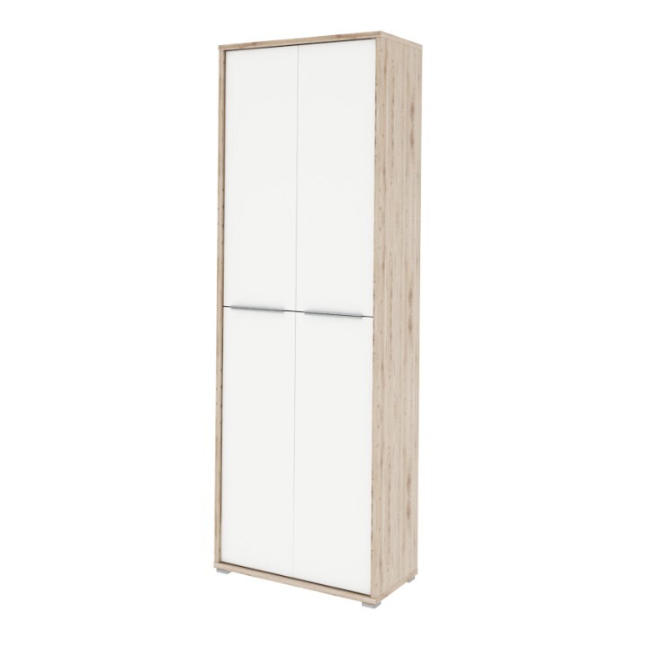 KONDELA Rioma Typ 5 2D šatníková skriňa san remo / biela