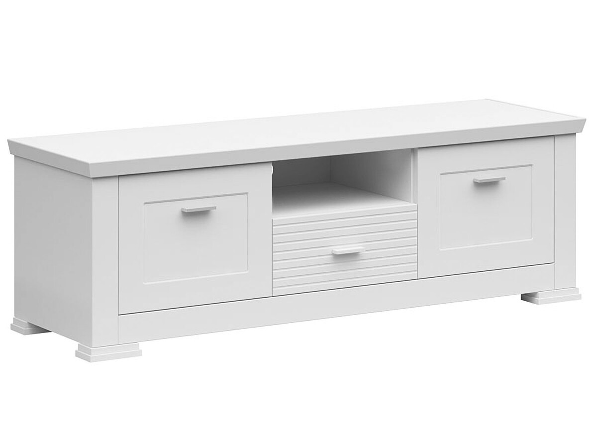 KONDELA Aryan 2D1S tv stolík biela
