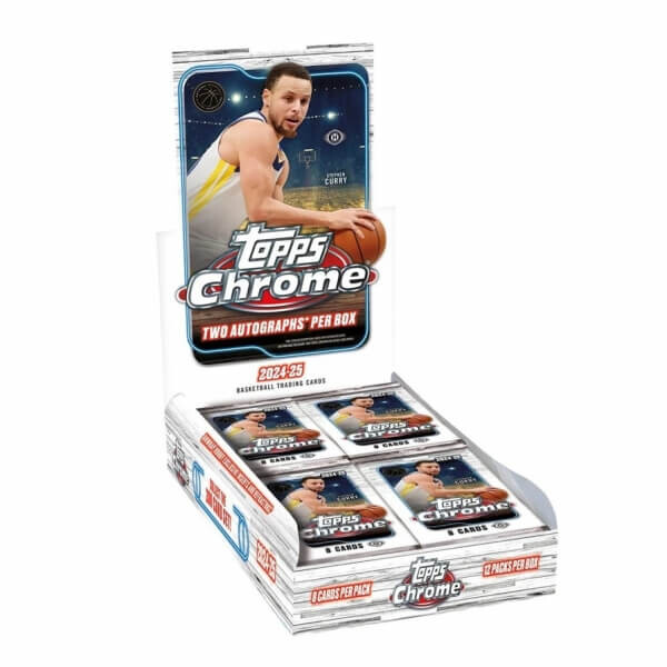 Panini 2024-2025 NBA karty Topps Chrome Basketball Hobby Box