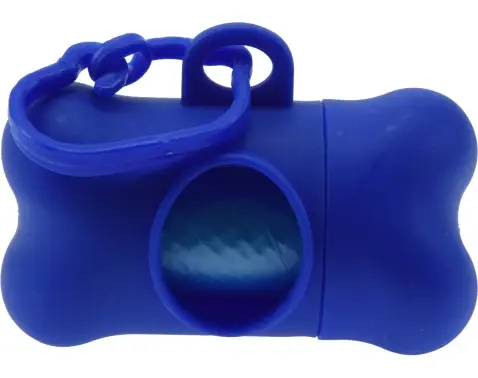 Zásobník na vrecká pre psov tvar kost, mix farieb%