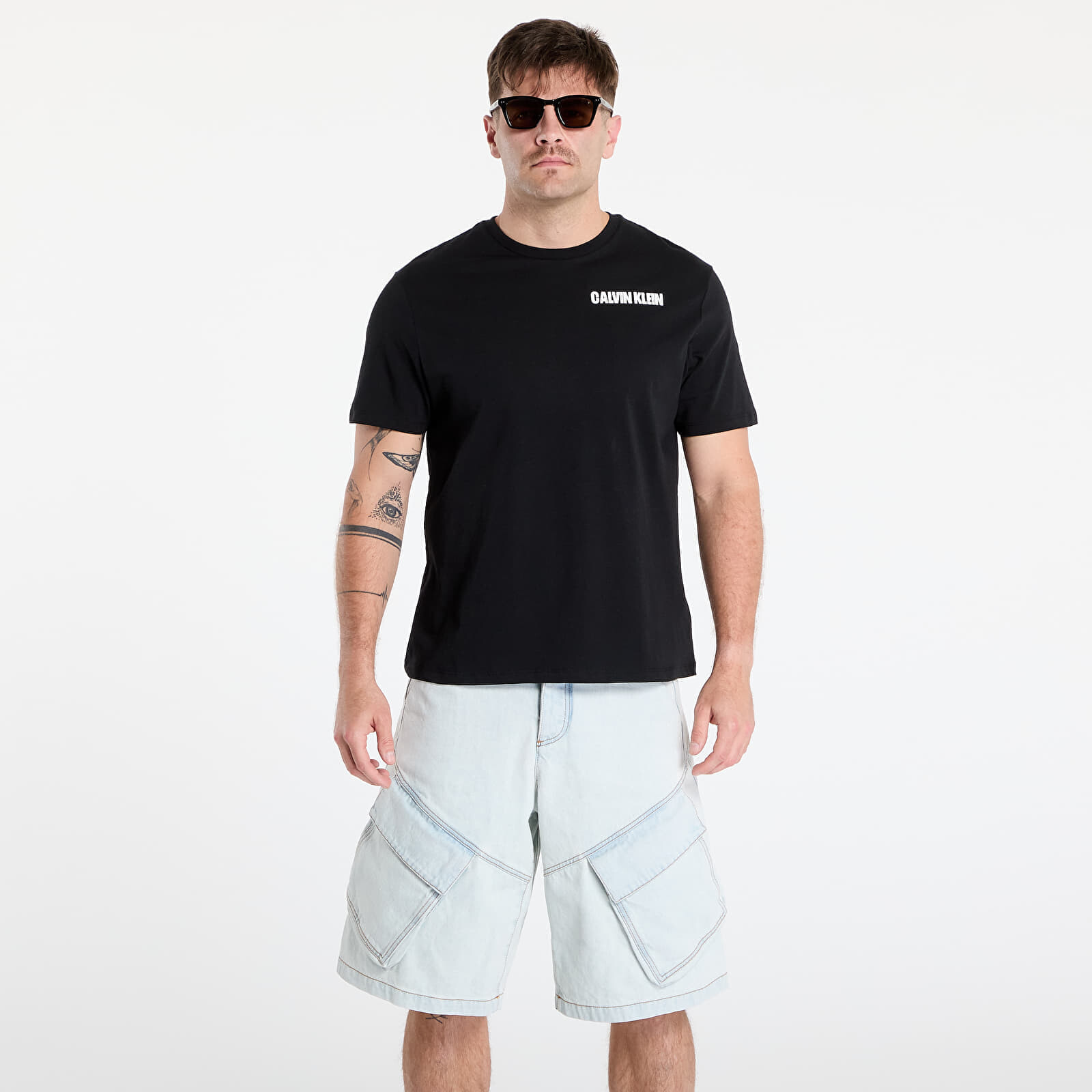 Tričko Calvin Klein Jeans Ss 20S Calvin Line 3 Tee Black S