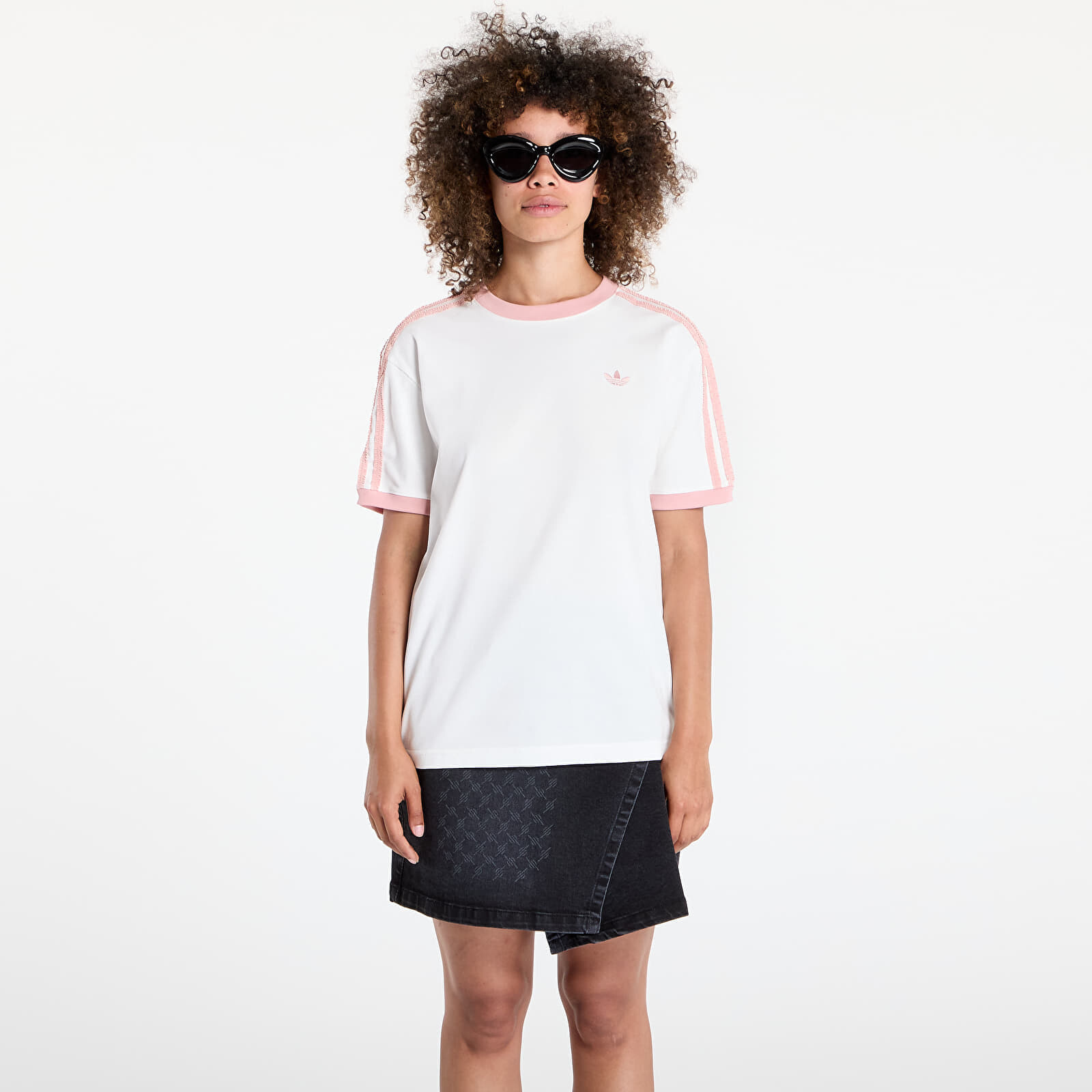 Tričko adidas Originals Ruffle 3-Stripes T-Shirt Off White XS