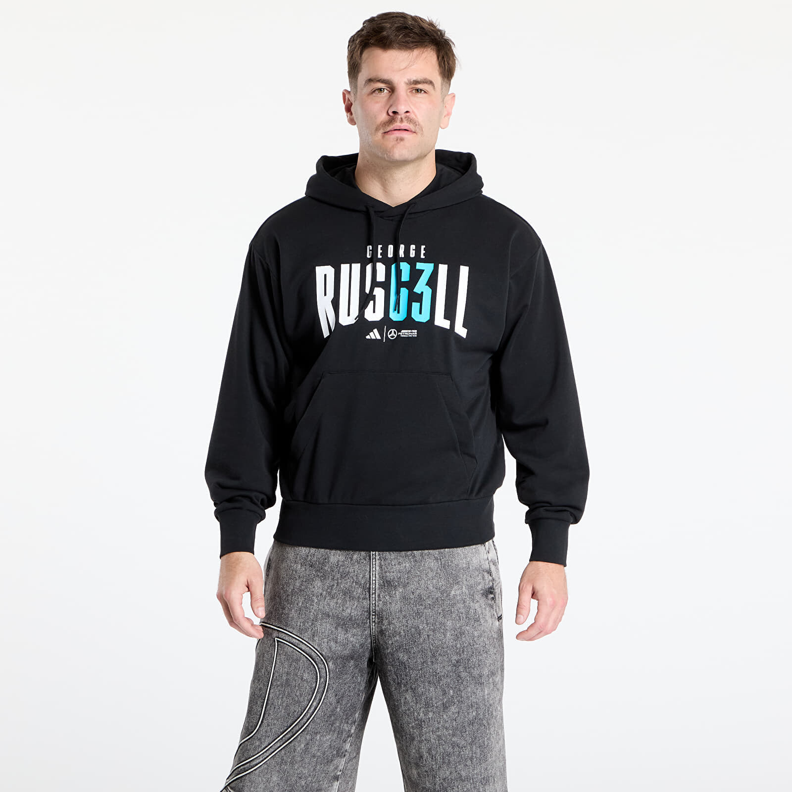 Mikina adidas Mercedes - AMG Petronas Formula One Team George Russell Hood Black S