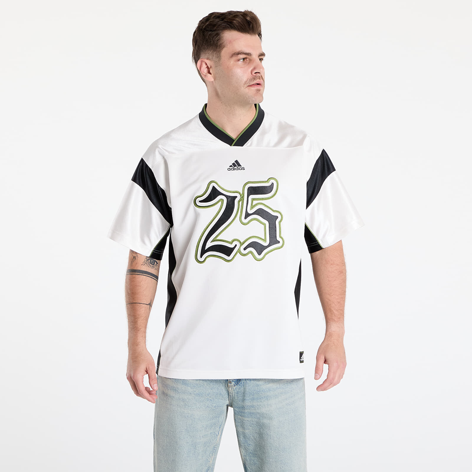 Dres adidas Football Jersey Cloud White/ Black S