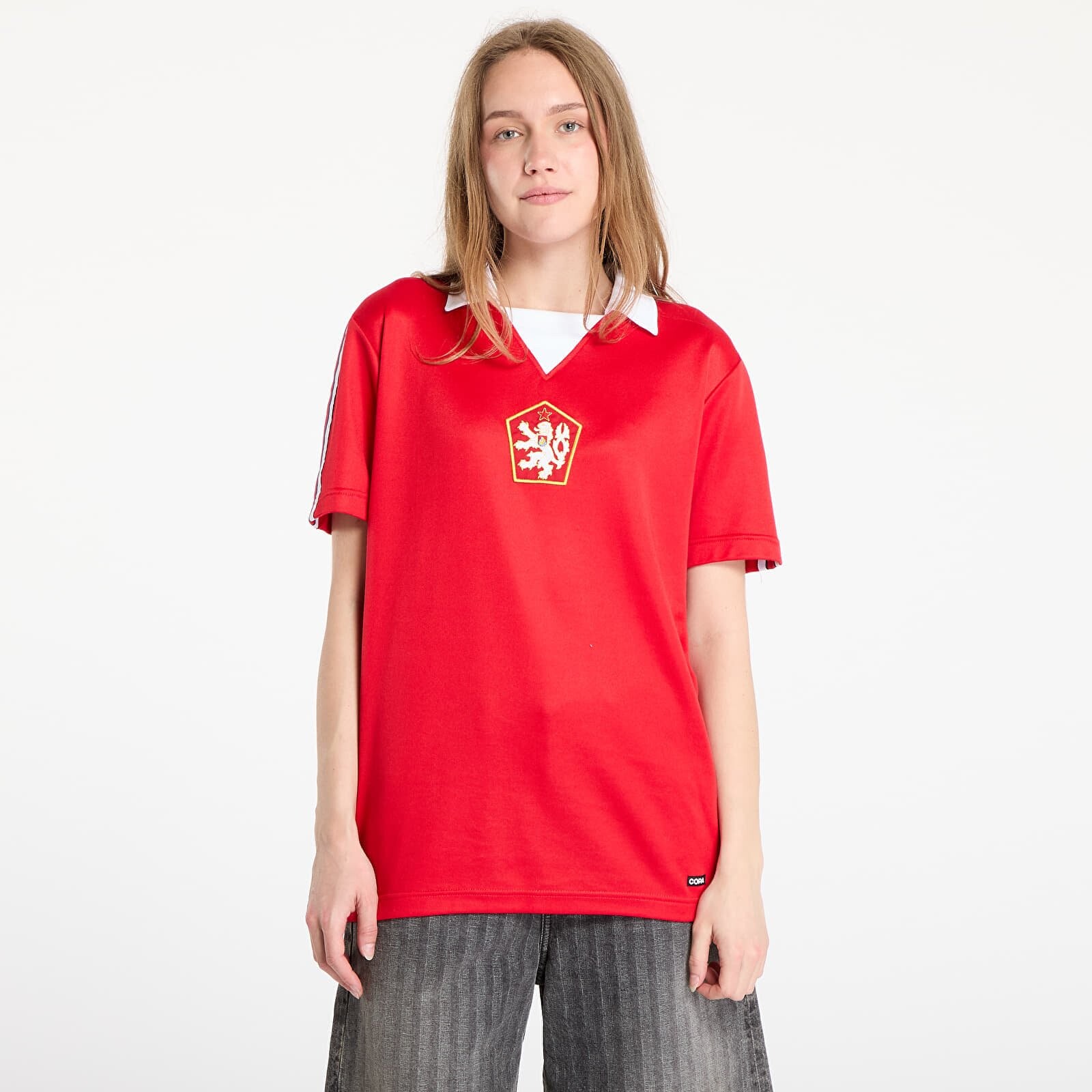 Dres COPA Czechoslovakia 1976 Retro Football Shirt Red M