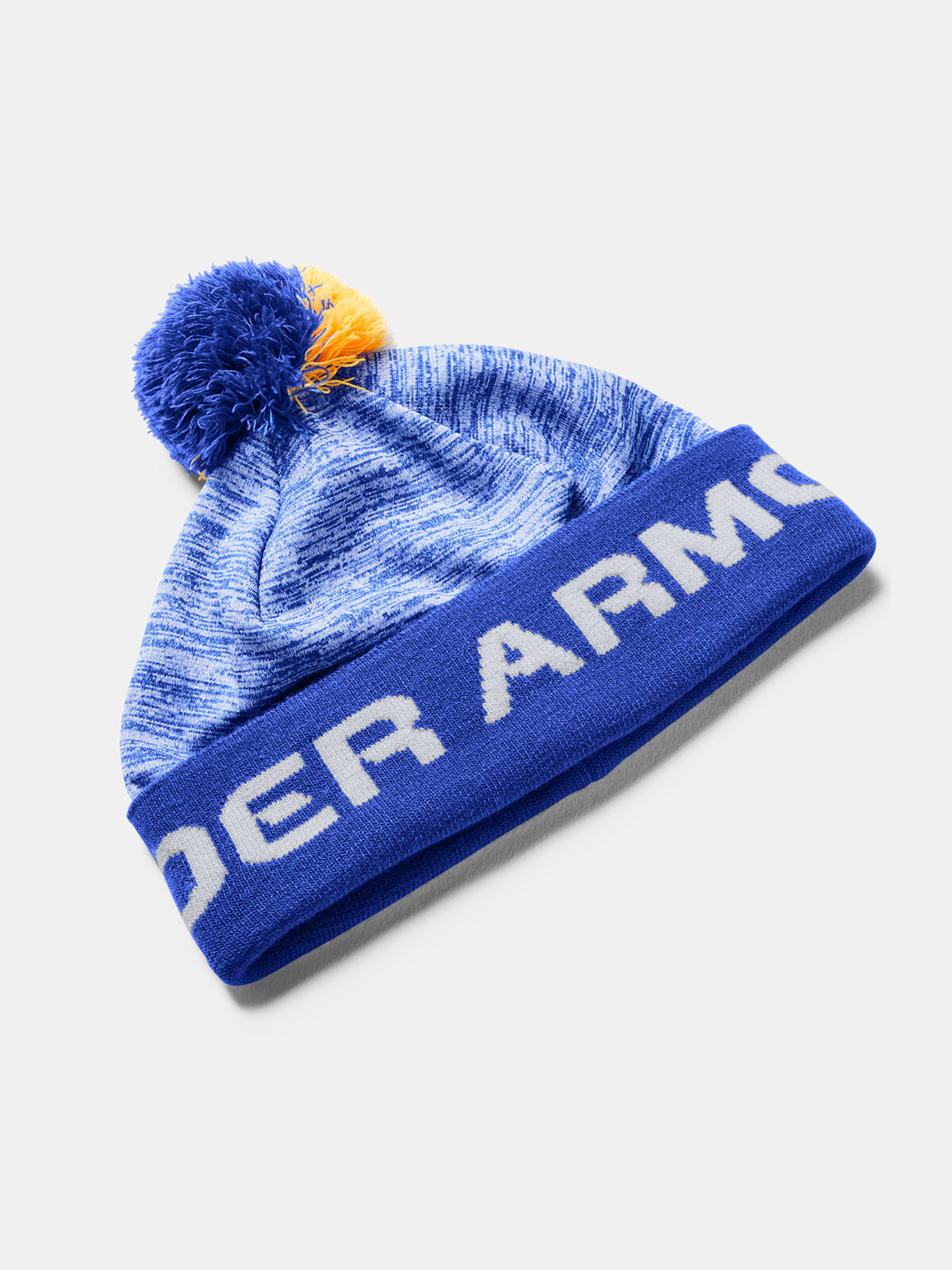 Under Armour Cap Boy's Gametime Pom Beanie-BLU - Guys