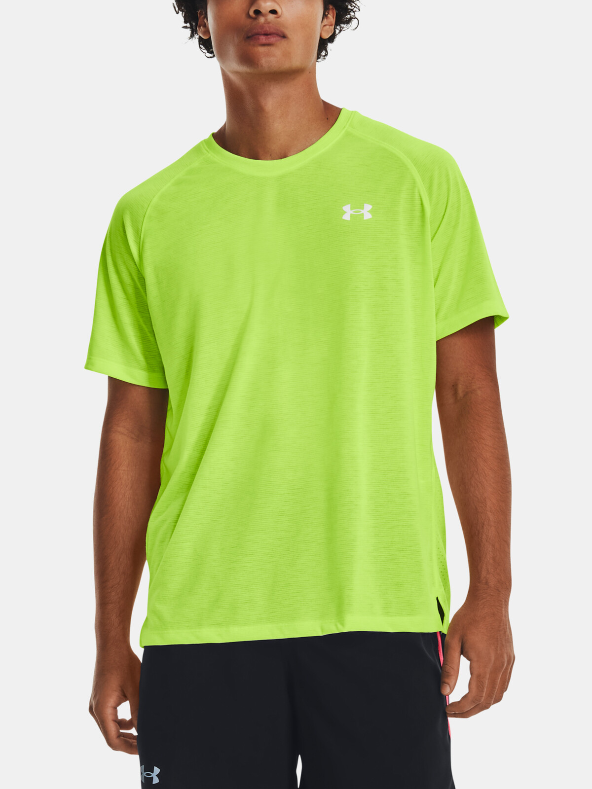 Neónovo zelené športové tričko Under Armour UA STREAKER TEE