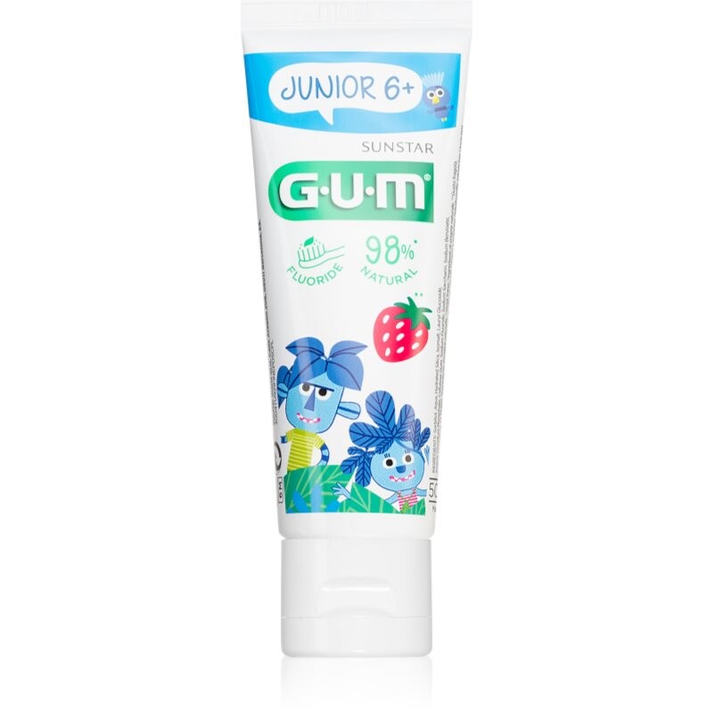 G.U.M Junior 6+ zubný gél pre deti príchuť Strawberry 50 ml