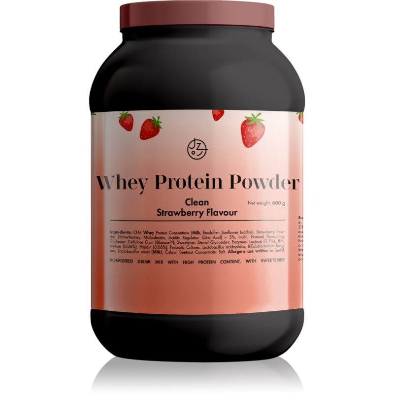 Jíme zdravě Whey Protein Powder srvátkový proteín príchuť Strawberry 600 g