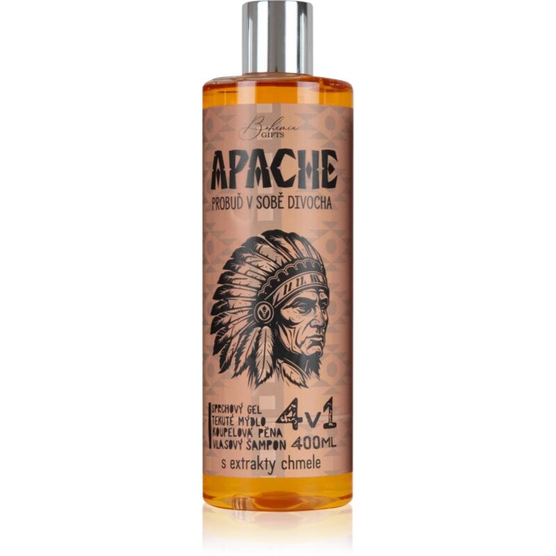 Bohemia Gifts & Cosmetics Apache umývací gél 4 v 1 pre mužov 400 ml