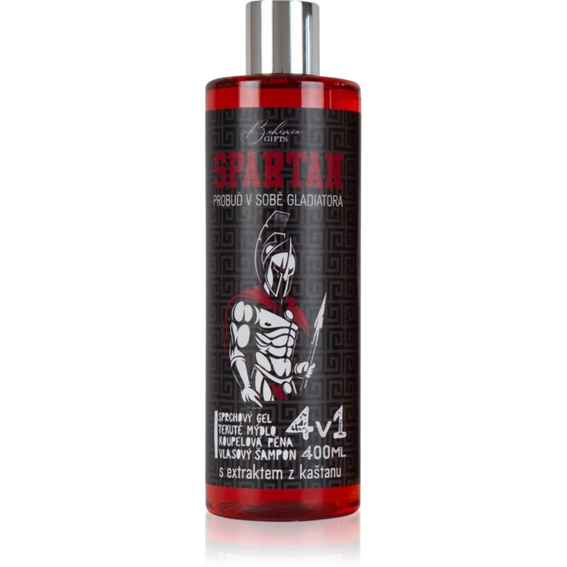 Bohemia Gifts & Cosmetics Spartan umývací gél 4 v 1 pre mužov 400 ml