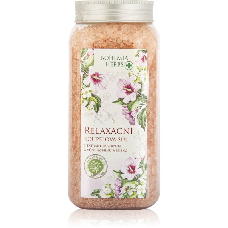 Bohemia Gifts & Cosmetics Bohemia Herbs Jasmine & Hibiscus soľ do kúpeľa 900 g