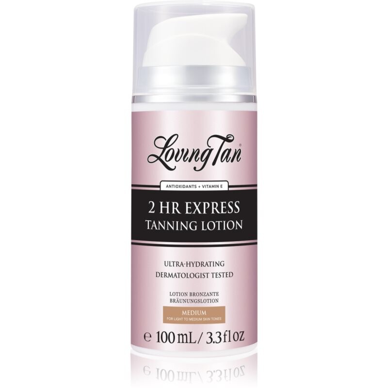 Loving Tan 2 HR Express hydratačné samoopaľovacie mlieko odtieň Medium 100 ml