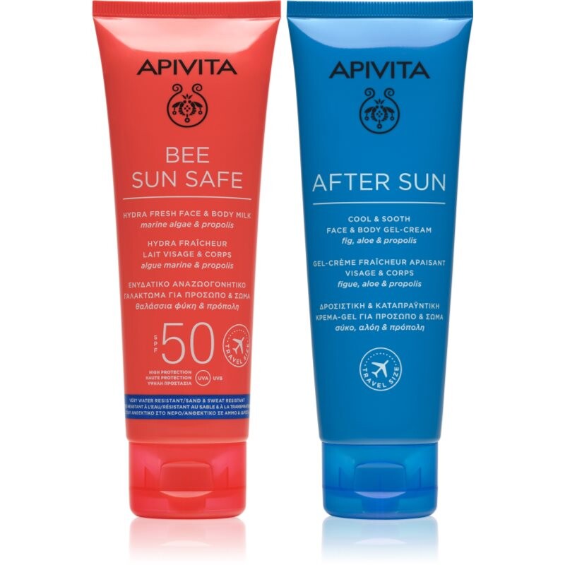 Apivita Bee Sun Safe Beach Essentials darčeková sada na opaľovanie SPF 50