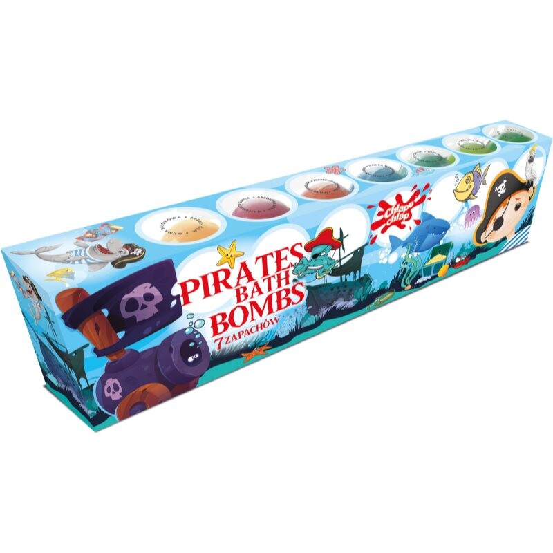 Chlapu Chlap Pirates šumivé gule do kúpeľa pre deti 7x50 g