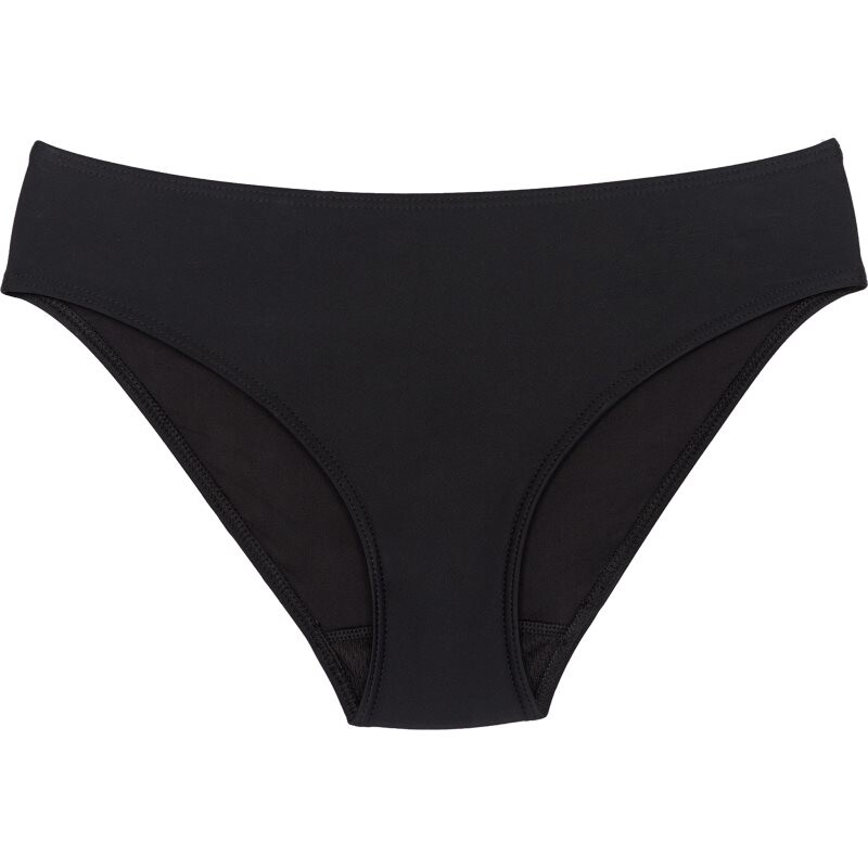 Snuggs Swimwear Recycled Nylon Light Black látkové menštruačné nohavičky veľkosť S 1 ks