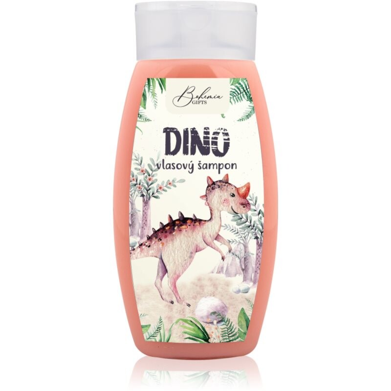 Bohemia Gifts & Cosmetics Dino Jahoda šampón na vlasy pre deti 250 ml