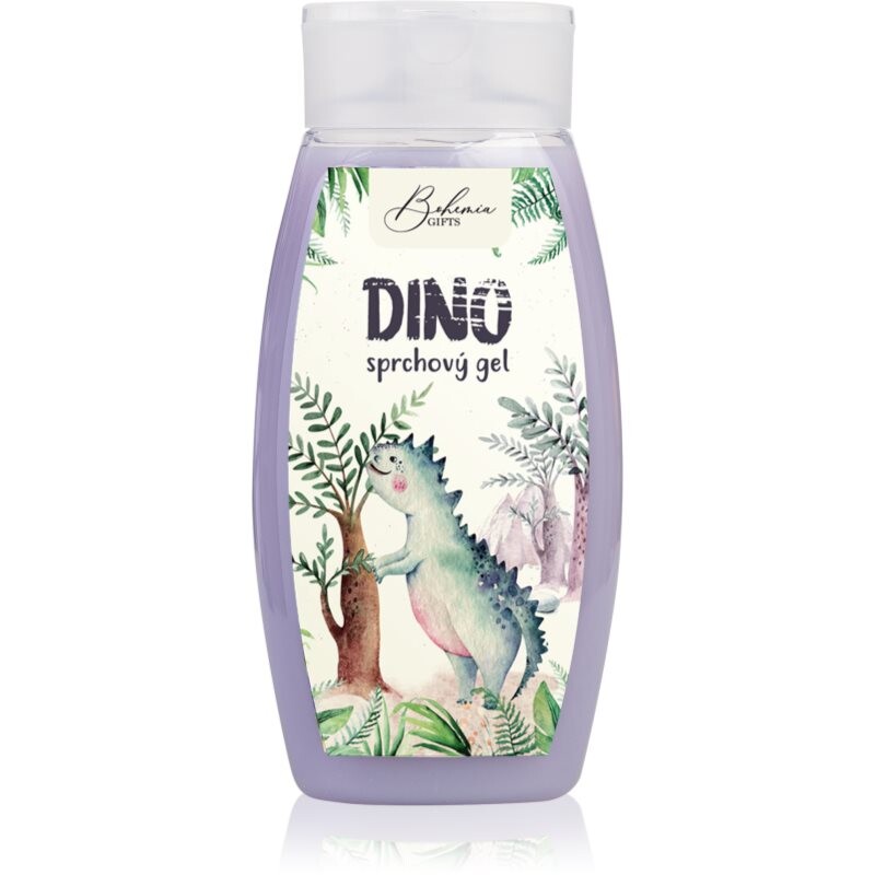 Bohemia Gifts & Cosmetics Dino Borůvka sprchový gél pre deti 250 ml