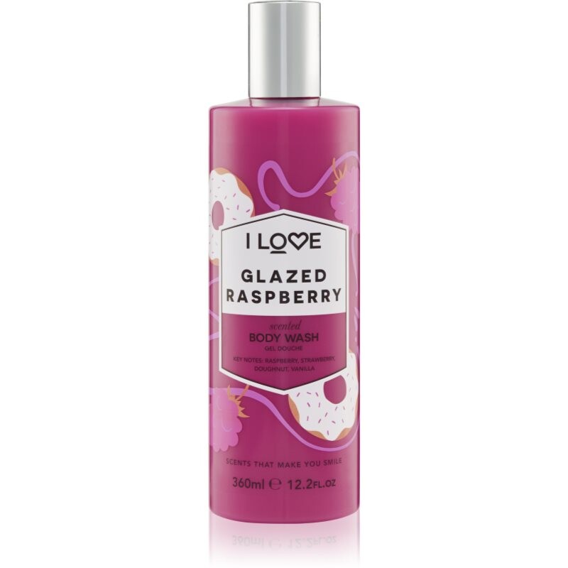 I Love Glazed Raspberry sprchový gél 350 ml