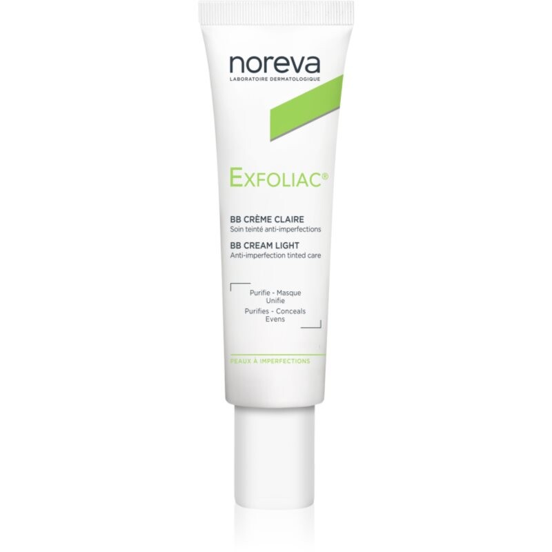 Noreva Exfoliac Anti-Imperfection Cream Tinted BB krém odtieň Light 30 ml