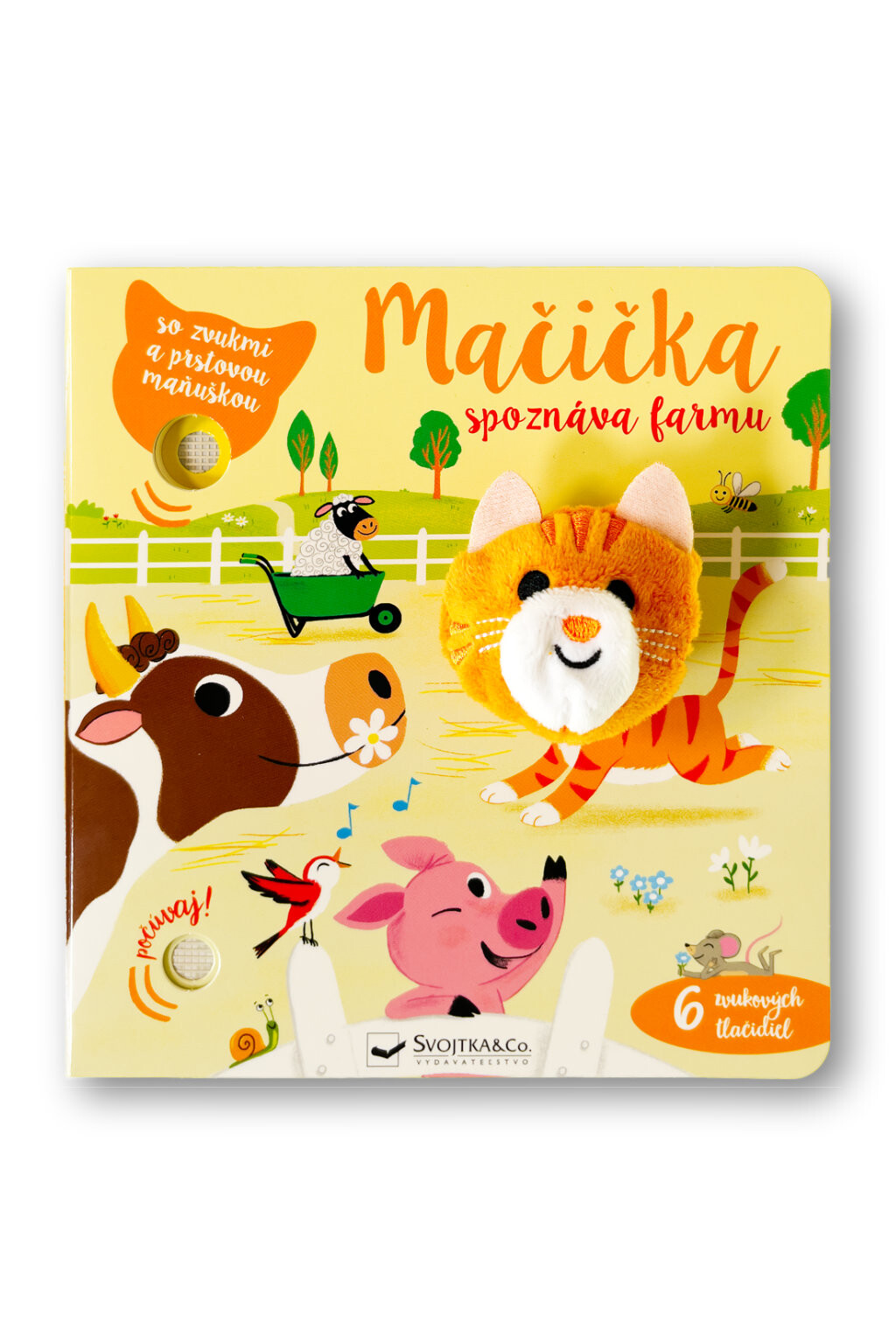 Mačička spoznáva farmu - so zvukmi a prstovou maňuškou