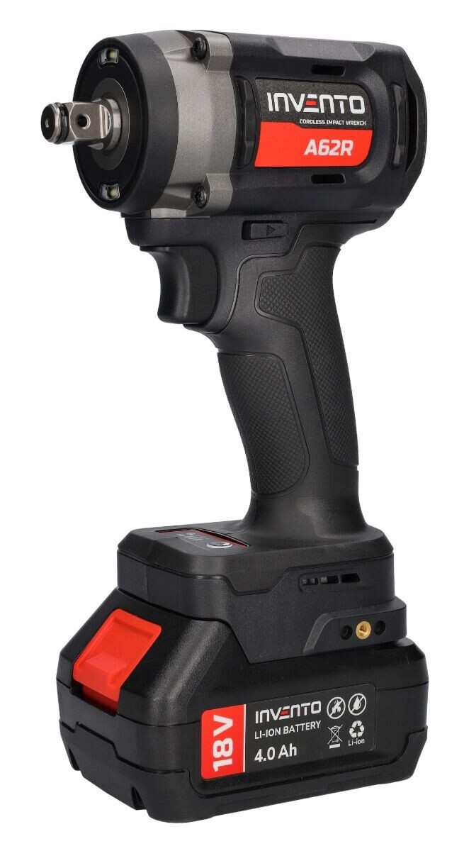 Invento Akumulátorový rázový uťahovák 18V 680 Nm + 2x4,0 Ah batérie A62R 1/2