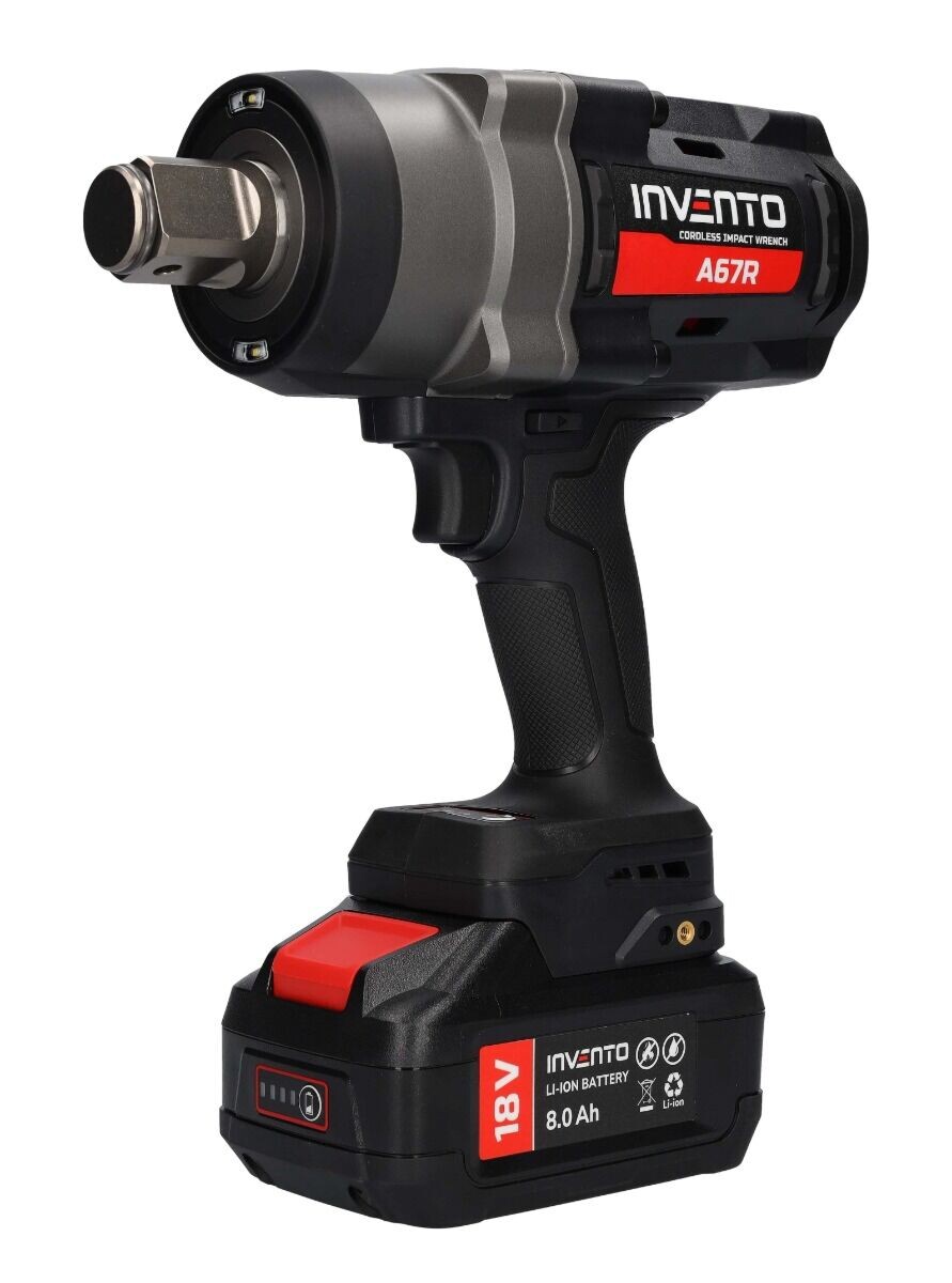 Invento Akumulátorový rázový uťahovák 18V 2400 Nm + 2x4,0 Ah batérie A67R 1