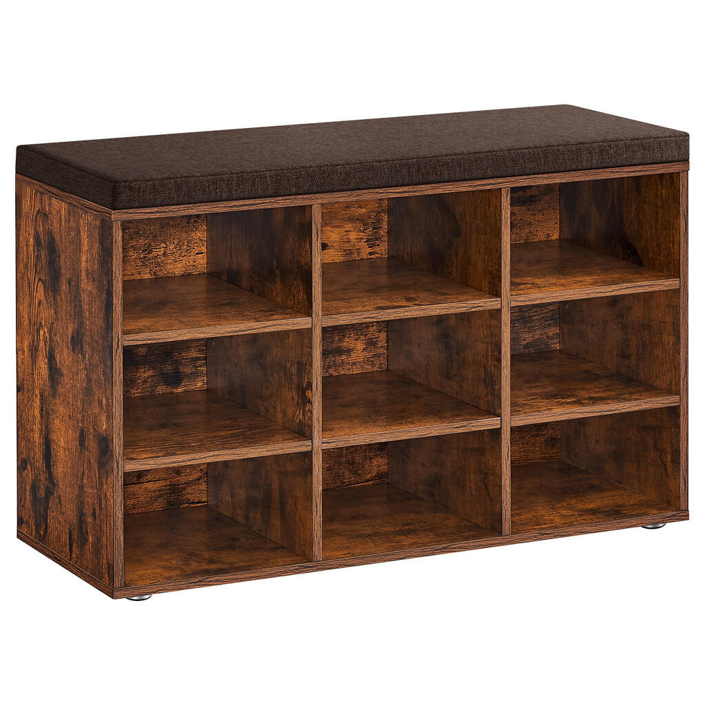 MID.YOU LAVICA NA TOPÁNKY, tmavohnedá, 78,5/48/30,3 cm