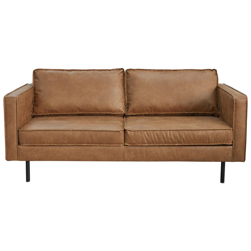 MID.YOU DVOJMIESTNA POHOVKA, hnedá, kožený vzhľad