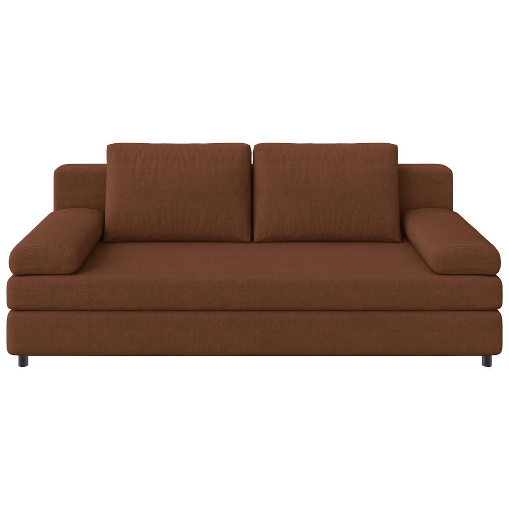 Ti'me ROZKLADACIA POHOVKA, textil, hnedá