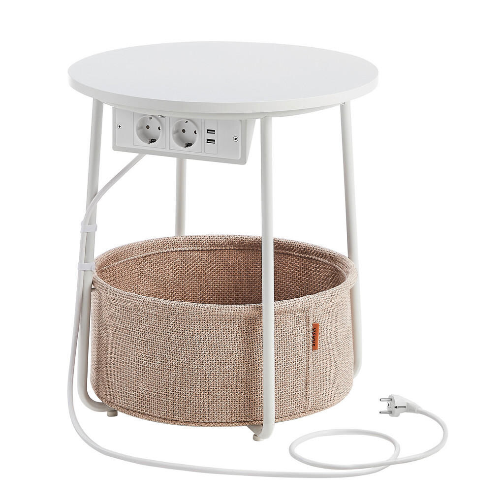 MID.YOU PRÍRUČNÝ STOLÍK, biela, béžová