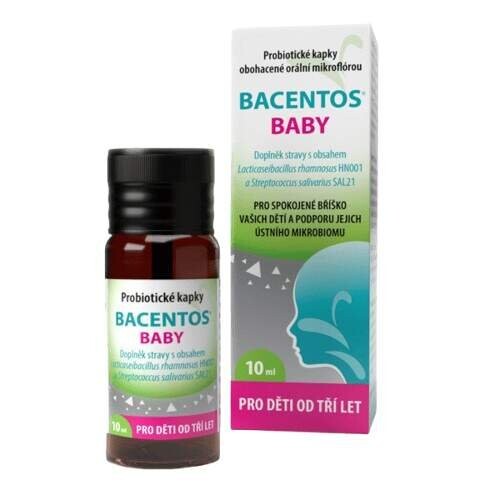 BACENTOS-D Baby orálne probiotické kvapky 3+ 10 ml